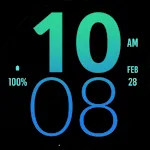 Tosca Blue Large Watch Face
