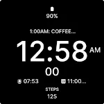 Minimalist Black Watch Face