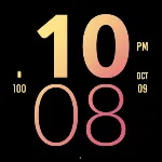 Peach Large Watch Face