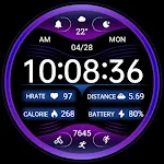 Blue Purple Light ZKin Watch