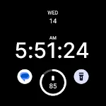 Black Face Watch Face