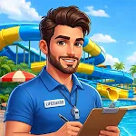 Waterpark Fun Manager Game 3D icon