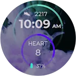 Aqua Nebula Watch Face