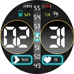 Digital Watch Face Key 011