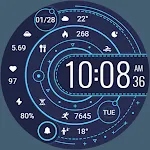 ZKin Watch Face Blue Firefly