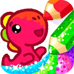 Coloring games for kids age 5 icon