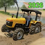 Indian Desi Farming Tractor 3D icon