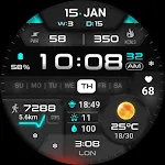 ML2U 381 Hybrid Watch Face