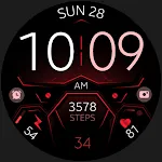 Dream 128 red sport watch face