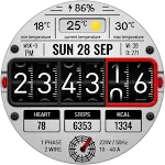 Digital RetroFlip Watch face