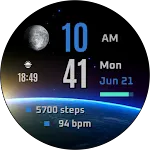 NXV95 Earth Digital Watch face