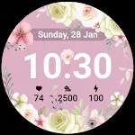 U011Flower Pastel Watch Face
