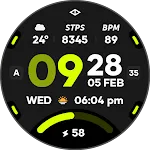 Rush 3: Digital Watch Face