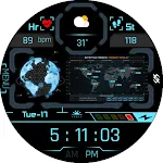BFF44- Technology Earth & Map