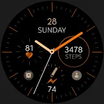 Minimal Orange v27 watch face