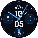Numbers Cyan Watch Face