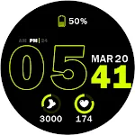 Key035 Digital Watch Face