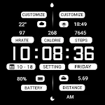ZKin Watch Black White Message