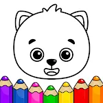 儿童画画游戏：2-6岁幼儿绘画涂色填色益智游戏大全 icon