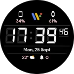 JHW Digital F: Watch face