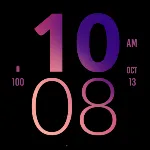 Purple Large Watch Face