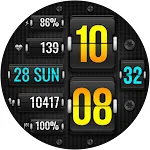 Digital FLIP WS16 Watch face