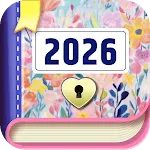 Diary with Lock: Diary Journal icon