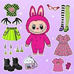 Labubu Games: Dress up & Merge icon