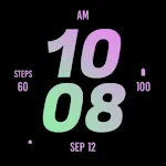 Pink Orchid Bold Watch Face