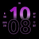 Active Soft Purple Watch Face