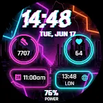 Digital watchface Neon