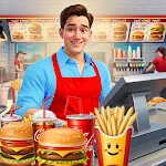 Fast Food Burger Pizza Sim 3D icon