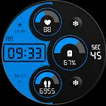 Key WF89 Digital Watch Face