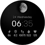 Minimal Watch Face Moon