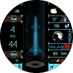 BFF31- Technology Rocket & Map