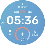 Glacier Digital Watch Face