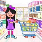 Kids Supermarket Shopping Game icon