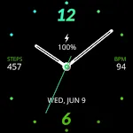 Space Green Watch Face