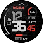 Minimal Digital Watch Face NY