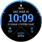 ID007: Digital Arc Watch Face