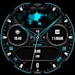 World Time Map Watchface 020