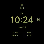 Pure Army Green Watch Face