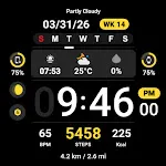 Minimal Black Watch Face 025