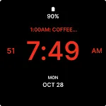 Solid Black Watch Face