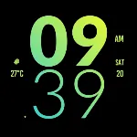 Fresh Green Large Watch Face