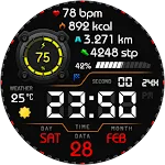Vortexion Digital Watch Face