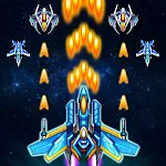 Galaxy sky shooting icon