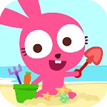 Purple Pink Summer Beach icon