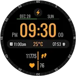 Electronic Time Watch Face