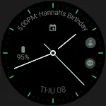 Minimal black v23 watch face